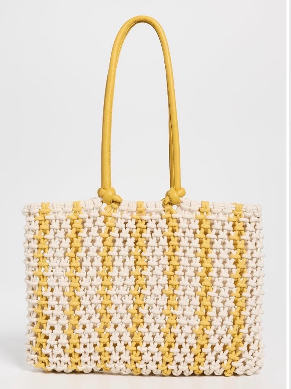 Clare V Sandy Bag - Yellow Stripe